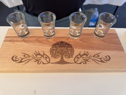 4 shooter tequila flight