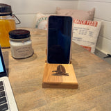 Birch cell phone holder