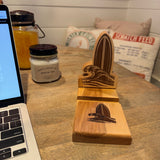 Birch cell phone holder