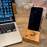 Birch cell phone holder
