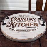 Round Country Kitchen Tray