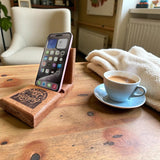 Birch cell phone holder